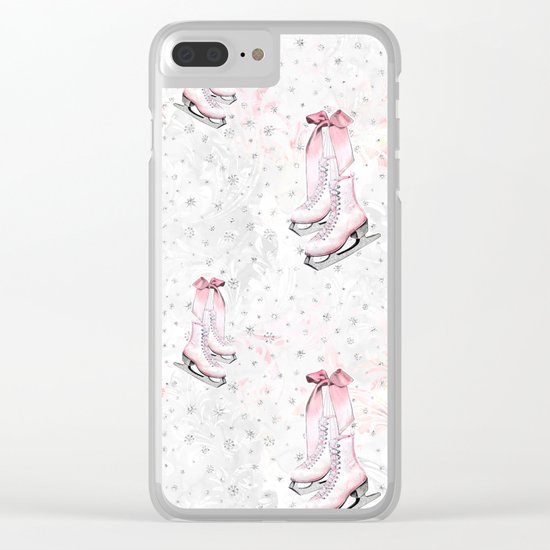 Figure Skating #3 Clear iPhone Case