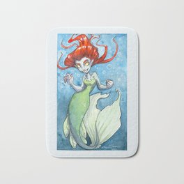 Scary Mermaid Bath Mat