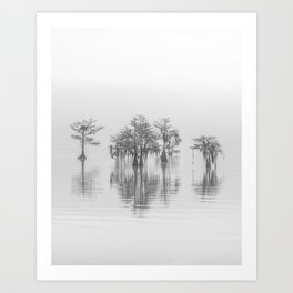 Lake Moultre Silhouette Art Print