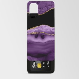 Purple & Gold Agate Texture 13 Android Card Case