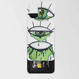 Hand Painted Watercolor Melting Green Eyes Android Card Case