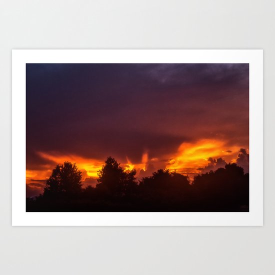 Sunset After The Storm Art Print