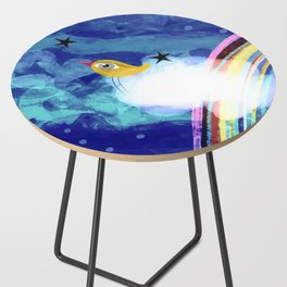 Clouds and Rainbow Side Table