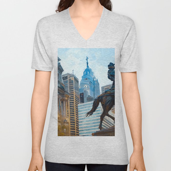 Philadelphia, Pennsylvania V Neck T Shirt
