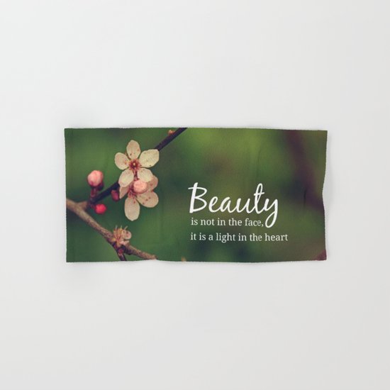 Beauty is in the heart Hand & Bath Towel