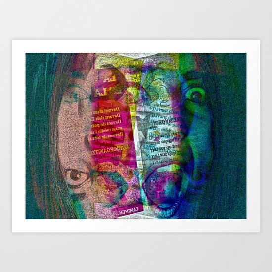 Wednesday 14 November 2012: official versus actual realities (?) Art Print