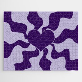 Love Heart - Purple Jigsaw Puzzle