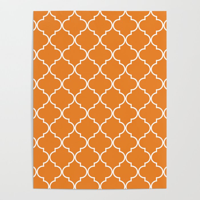 Quatrefoil - Apricot Poster by PeppermintCreek | Society6