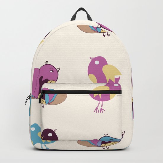 Cute Birds Pattern Backpack