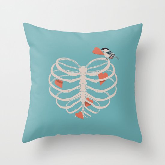 The Heart Collector Throw Pillow