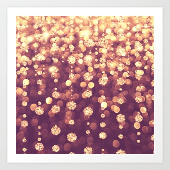 Dazzling Rose Gold Art Print