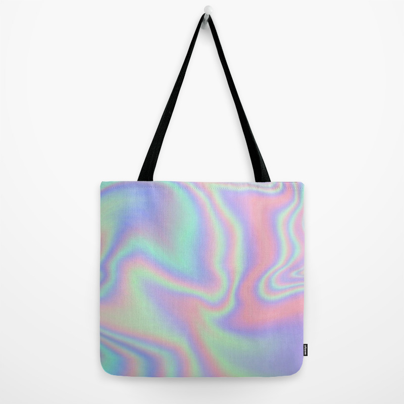 iridescent tote