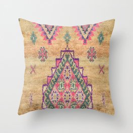 Traditional Moroccan Berber Carpet  Throw Pillow