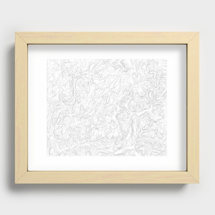 Topo Camo Recessed Framed Print