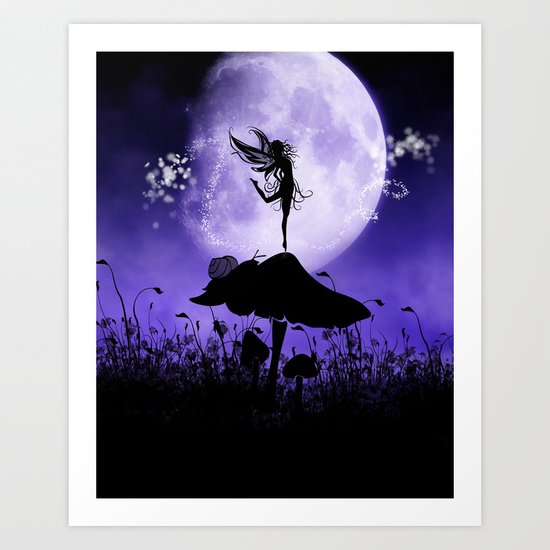 Fairy Silhouette 2 Art Print