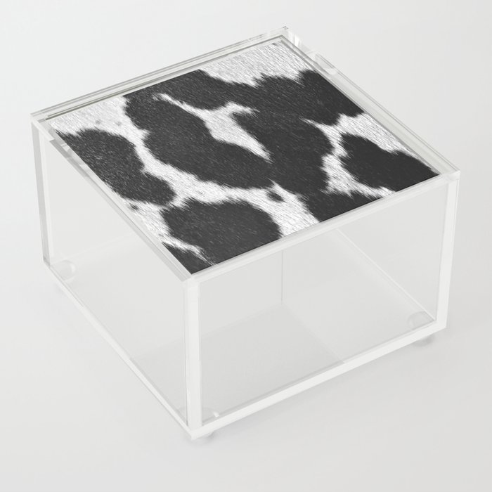 Primitive Scandinavian Animal Print (Cowhide) Acrylic Box