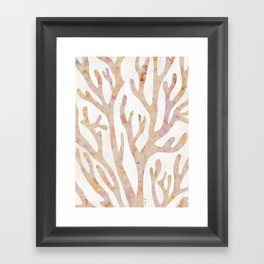 Acrylic Marine corals Framed Art Print