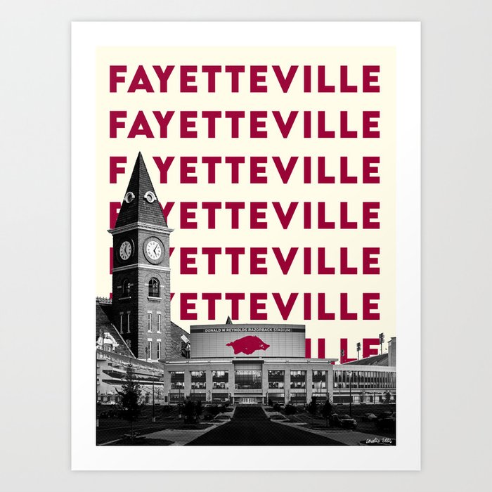 Fayetteville Art Print