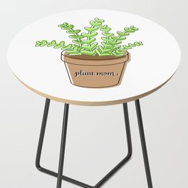 Plant Mom Green Potted Plant Side Table