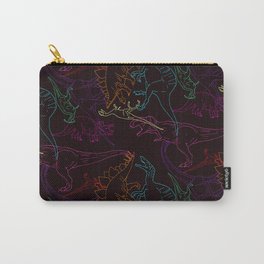Psychedelic Dino Carry-All Pouch