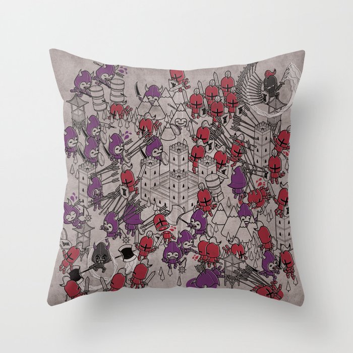The Great Battle of 1211 Throw Pillow