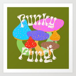 Funky Fungi Art Print