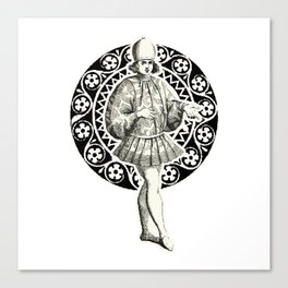 Venetian noble in sophisticated clothes Canvas Print