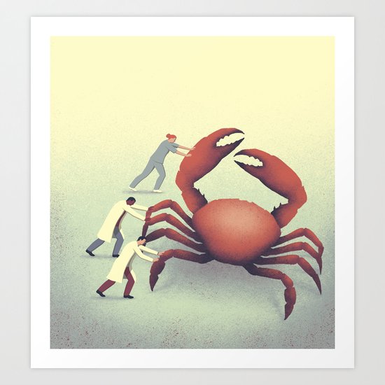 The big crab Art Print