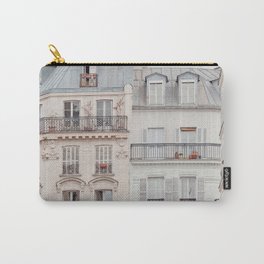 Bonjour Montmartre - Paris Architecture, Travel Photography Carry-All Pouch | Homes, Wallart, Muted, Paris, Photo, French, City, Europe, Montmartre, Pastel 