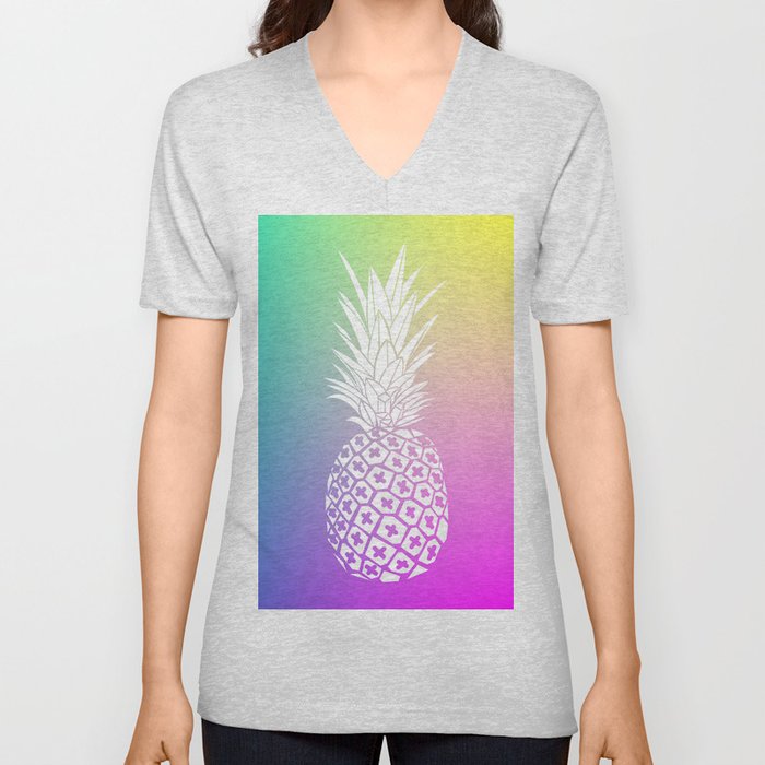 Pineapple V Neck T Shirt