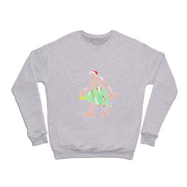 Bigfoot Christmas Santa Crewneck Sweatshirt