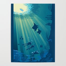 Deep Blue Poster