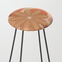 Whimsical Geo Abstract Counter Stool