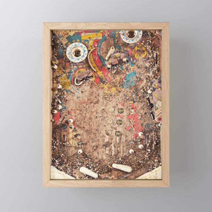 Pinball Machine Framed Mini Art Print