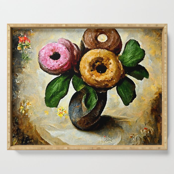 Donuts Bloom Everyday Serving Tray