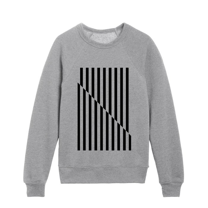 RETRO TELEVISION (BLACK-WHITE) Kids Crewneck