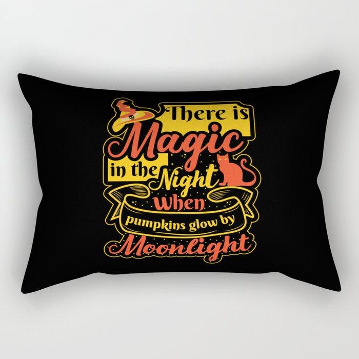 Halloween night pumpkin rhyme vintage Rectangular Pillow