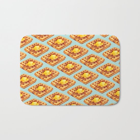 Waffle Pattern Bath Mat