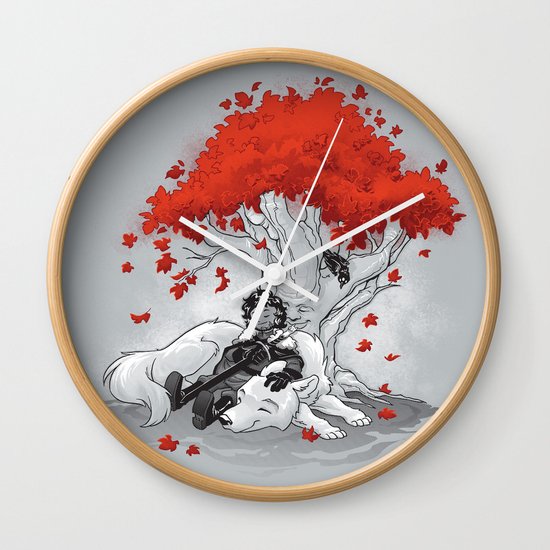 Dreaming of a Quiet Winter Wall Clock