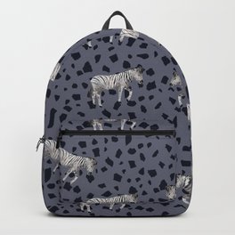 Navy zebra simple  Backpack