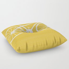 Yellow Bike by Friztin Floor Pillow