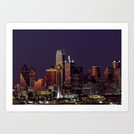 Dallas Texas Skyline Art Print