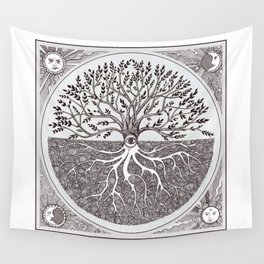 Tree of Life as above so below Wall Tapestry
