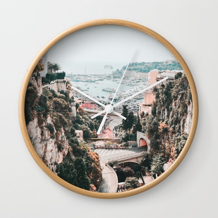 Monaco City View Wall Clock