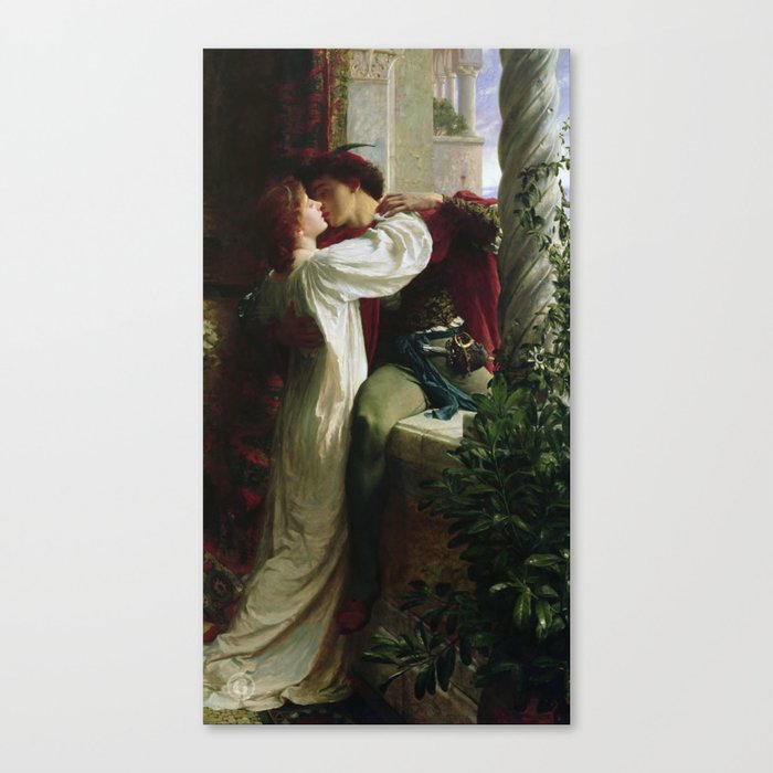 Romeo and Juliet by Sir Frank Bernard Dicksee ,Romeo and Juliet Leonardo shakespeare Canvas Print