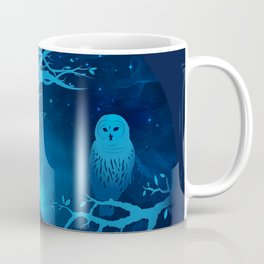 Blue Owl Woman Tree Coffee Mug