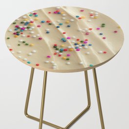 Vanilla Frosting & Candy Sprinkles Side Table
