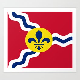 Flag of Saint Louis Art Print