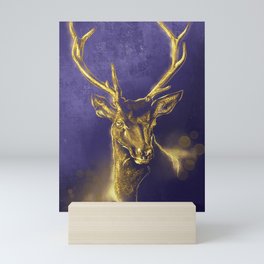 Glowing stag Mini Art Print