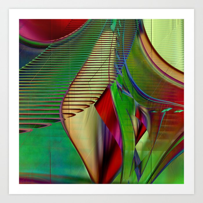 Multicolored abstract 2016 / 009 Art Print